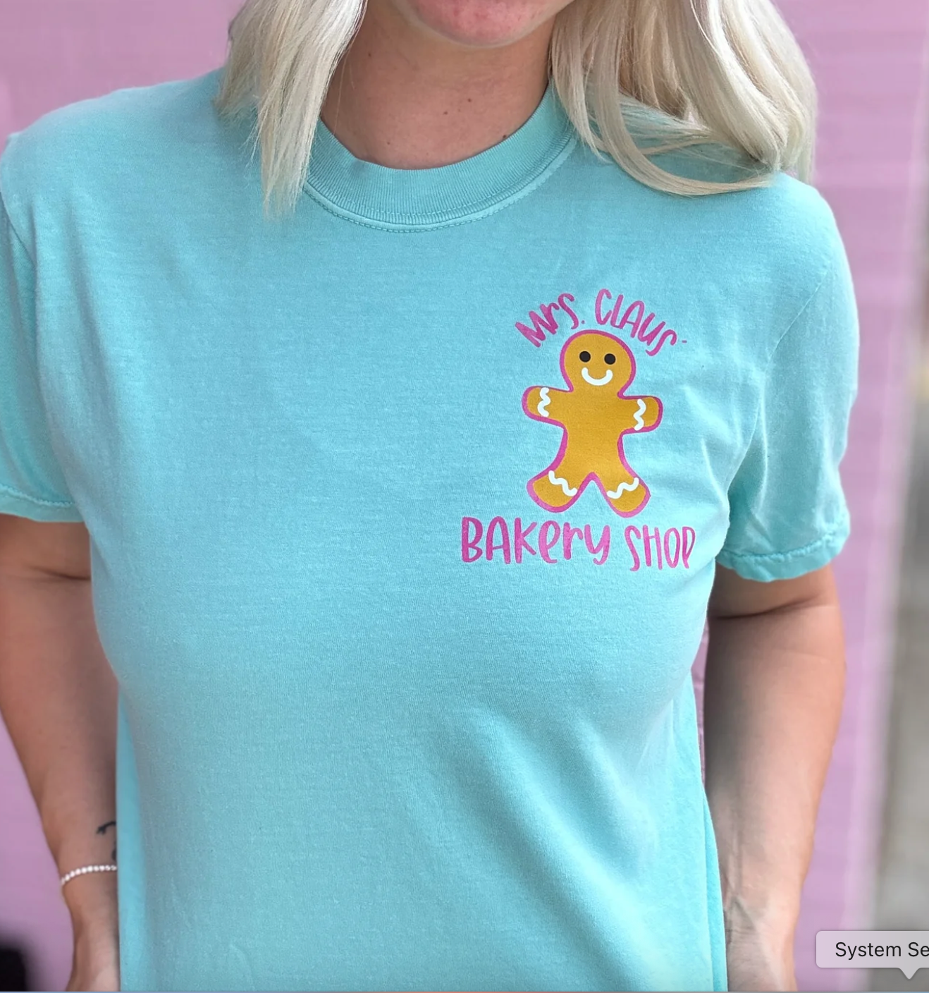 Gingerbread Bakery Pocket Graphic Tee
