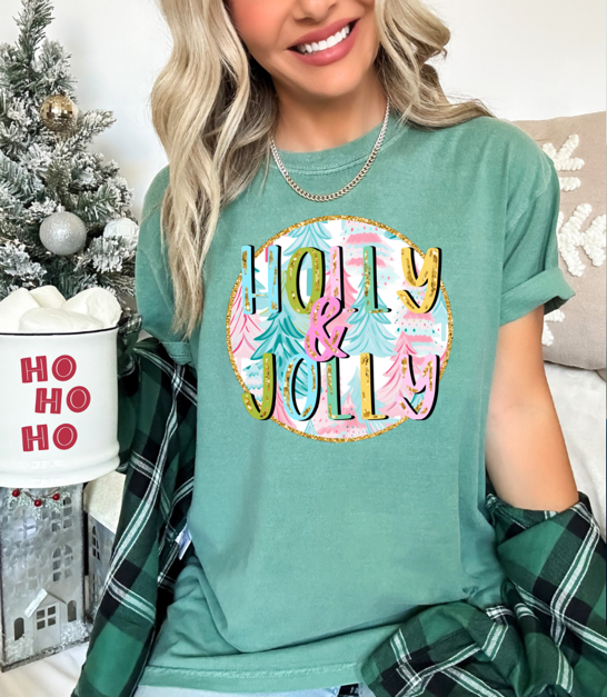 Holly & Jolly Christmas T-Shirt