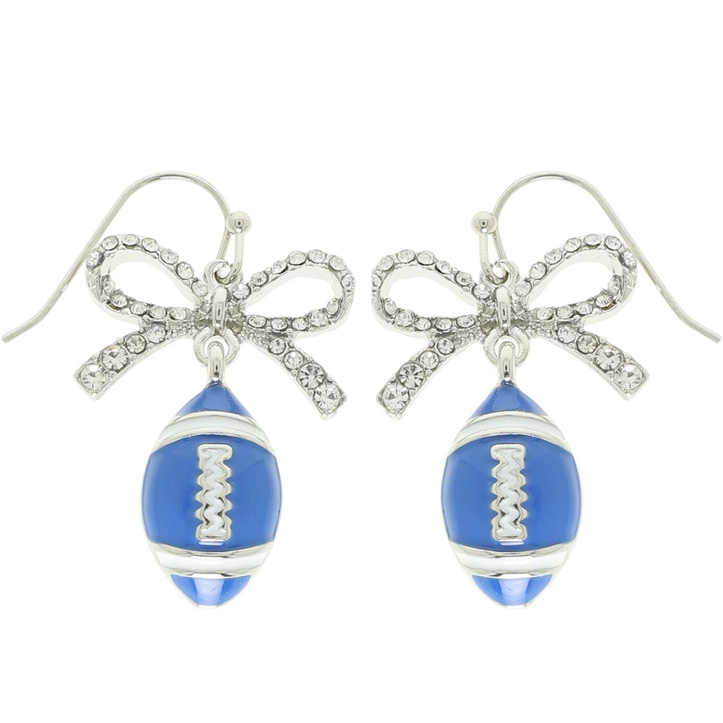 Game Day Football Dangle Earrings : Brown - Shop Alies Bouutique
