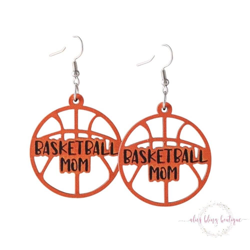 Basketball Mom Earrings - Sale-Shop Alies Boutique