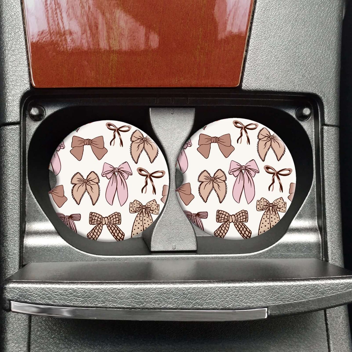 Fall Bow Coquette Car Coasters - Alie's Boutique