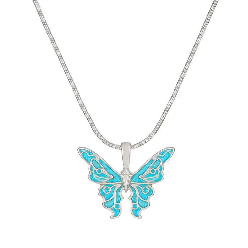 Chasing Dreams - Silver/Blue Necklace - Sale-Shop Alies Boutique