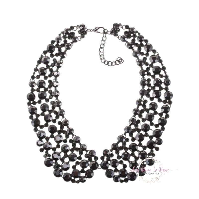 Dazzling Decadence - Black Necklace-Shop Alies Boutique