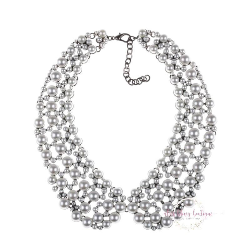 Dazzling Decadence - Pearl Necklace-Shop Alies Boutique