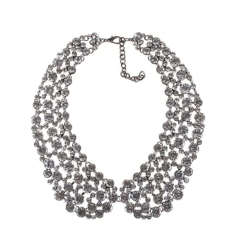 Dazzling Decadence - White Necklace-Shop Alies Boutique