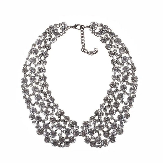 Dazzling Decadence - White Necklace-Shop Alies Boutique