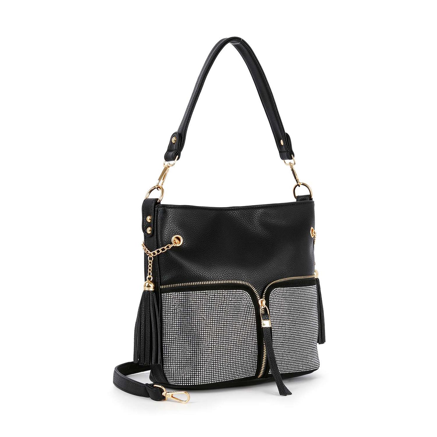 Midnight Maven - Black Hobo Handbag