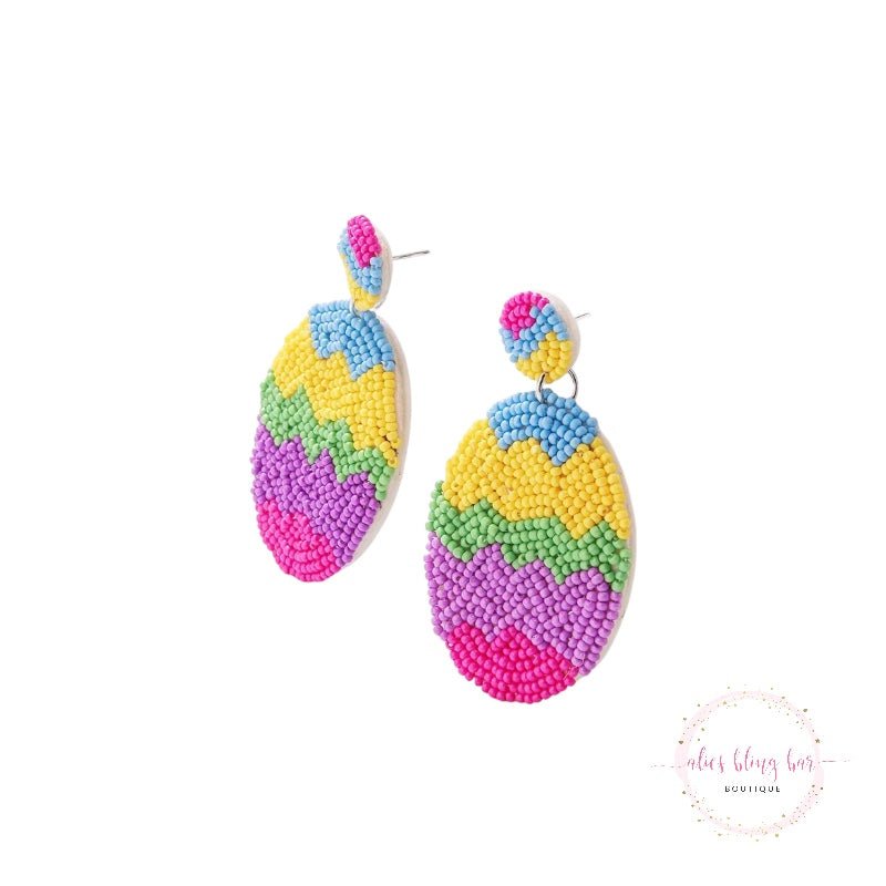 Egg-cellent Vibes - Multi Drop Earrings - Sale-Shop Alies Boutique