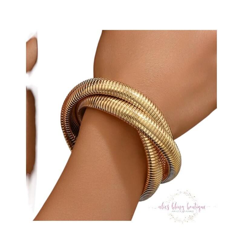 Elegant Orbit - Gold Bracelet - Sale-Shop Alies Boutique