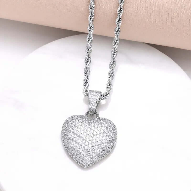 Eternal Heart Necklace in Silver - Sale - Alies Bling Boutique - Shop Alies Boutique