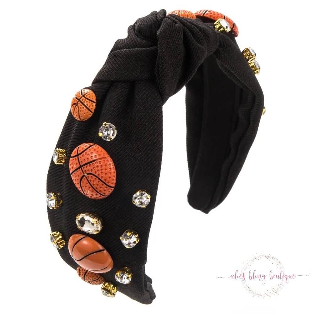 Full Court Flair Headband in Black - Sale-Shop Alies Boutique