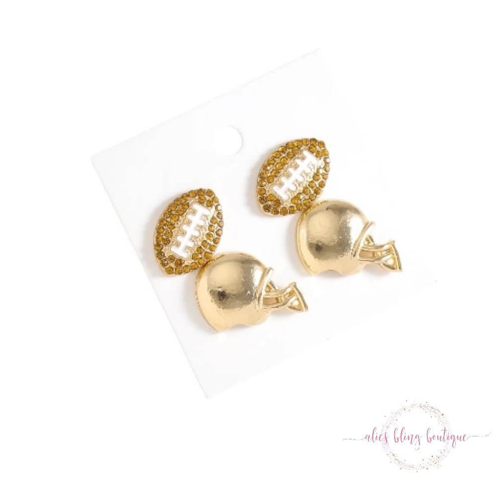 Game Day Glam Earrings Set of 2-Shop Alies Boutique