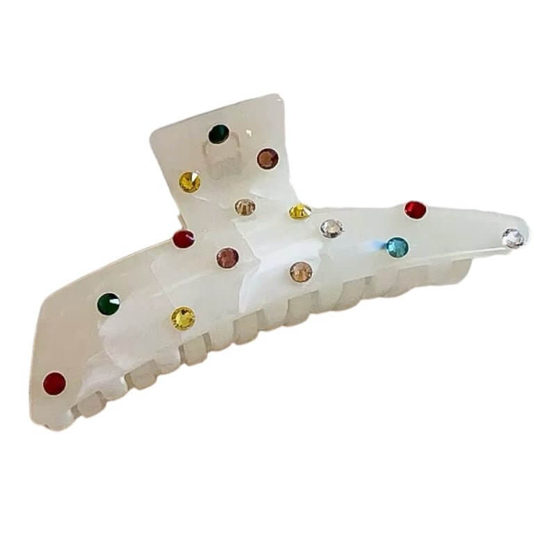 Glam Snap - White Hair Clip-Shop Alies Boutique