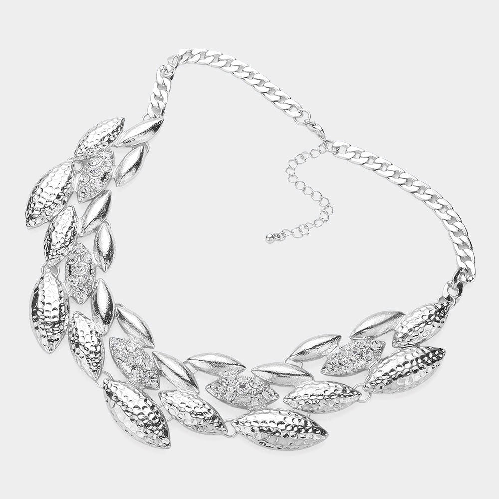 Glisten Game - Silver Necklace-Shop Alies Boutique