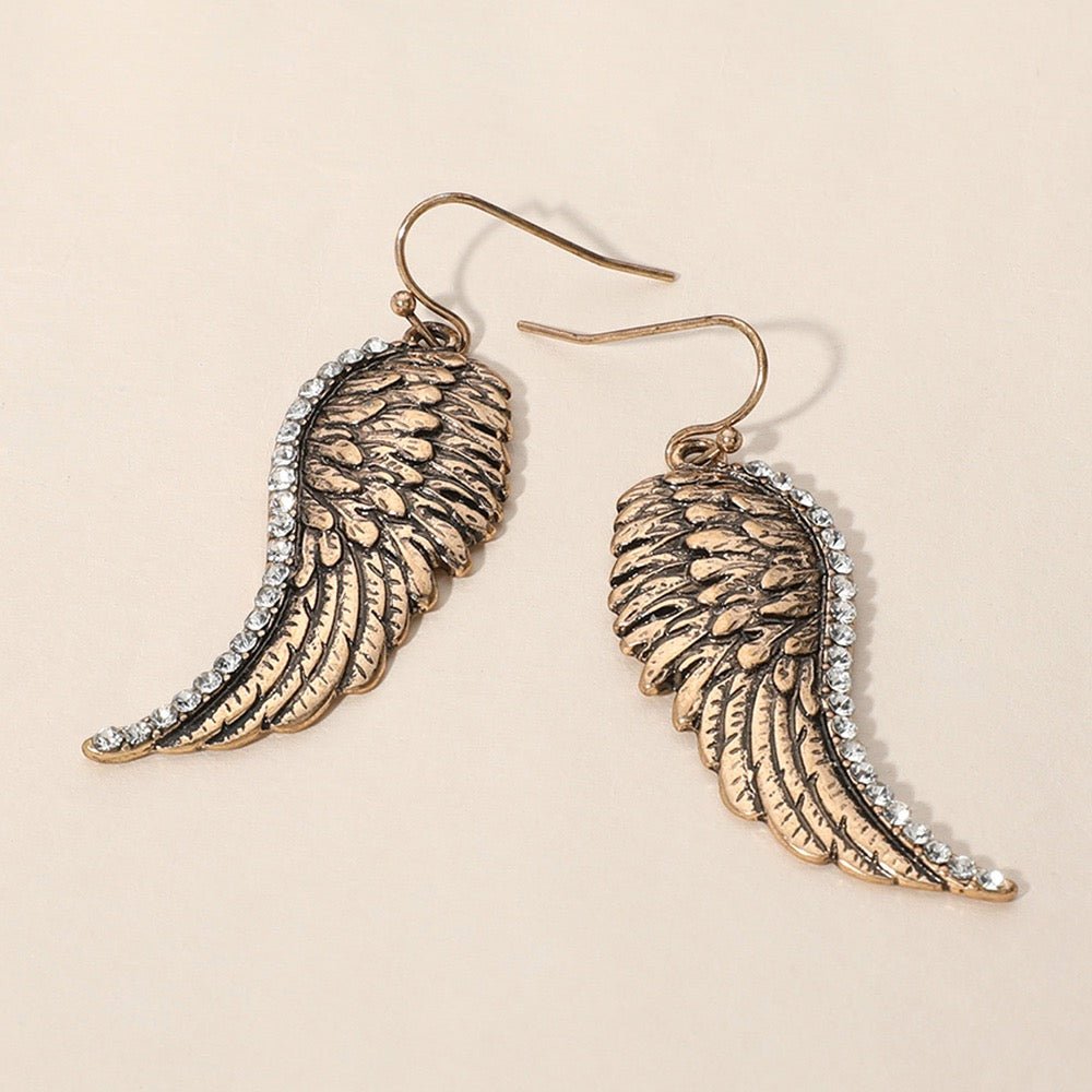 Halo Drop - Gold Earrings-Shop Alies Boutique