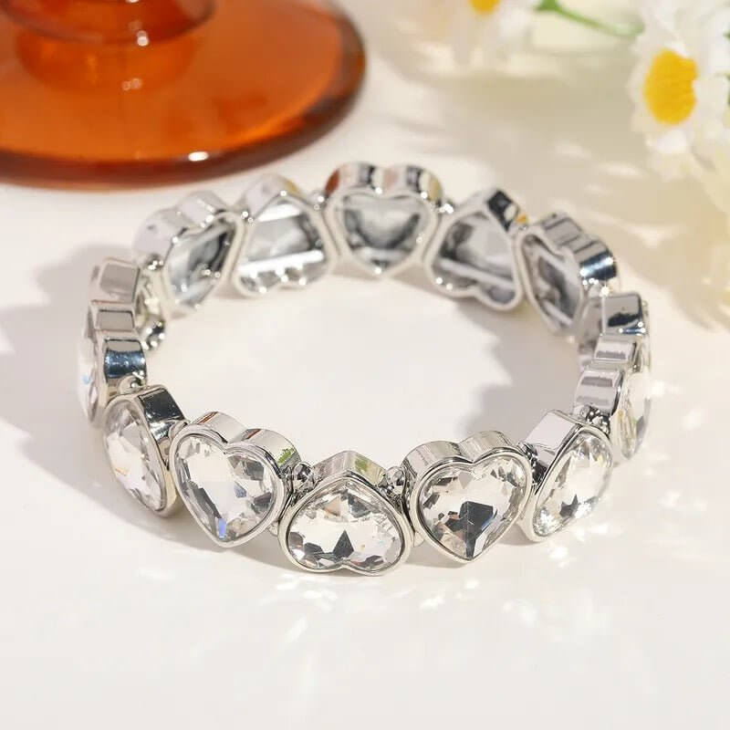 Heart Set High - Silver Bracelet-Shop Alies Boutique