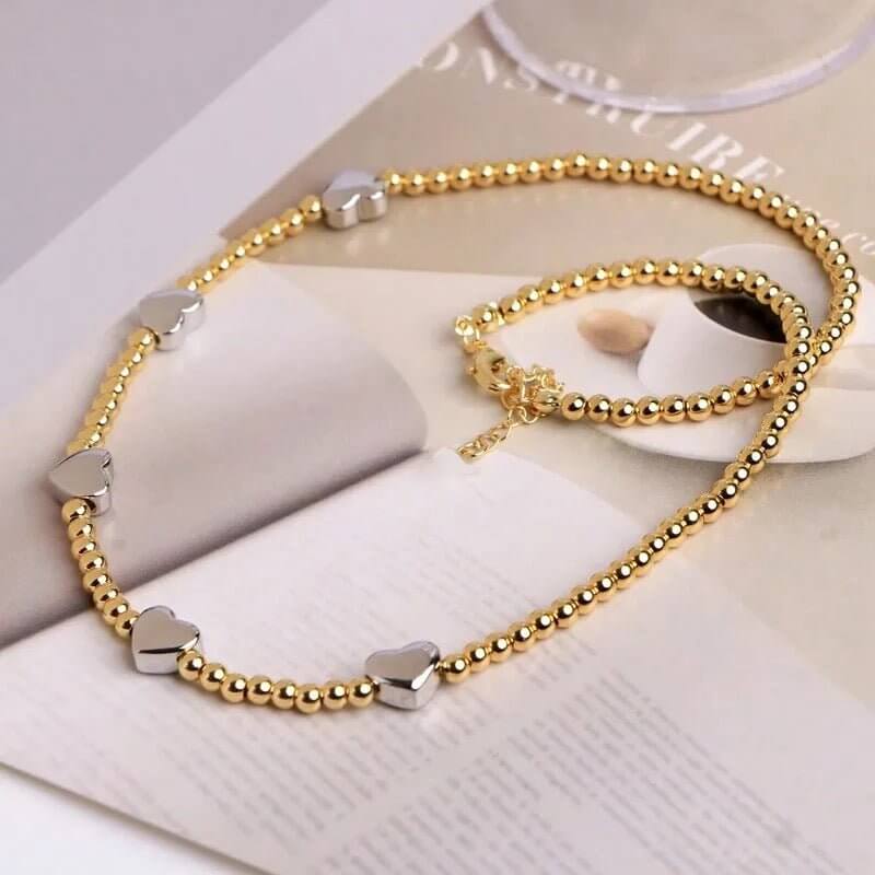 Heart Set On Shine - Gold Necklace - Alie's Boutique - Shop Alies Boutique