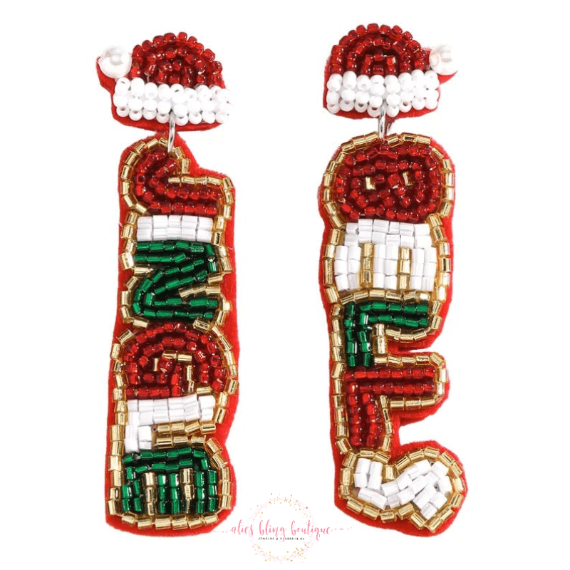 Jingle Bells - Bead Post Earrings - Sale - Alies Bling Boutique - Shop Alies Boutique