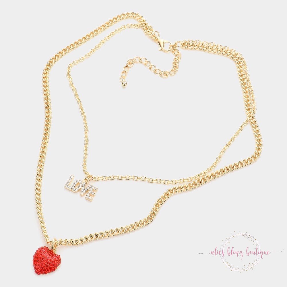 Love Burst Necklace in Gold - Sale-Shop Alies Boutique