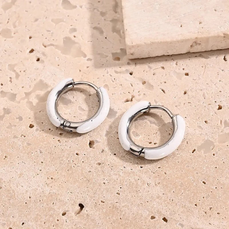 Low Key Luxe - White Earrings-Shop Alies Boutique