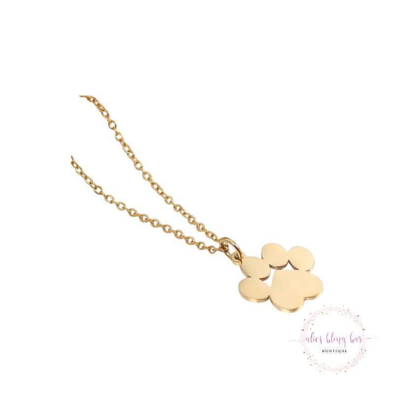 Loyal Footprints - Gold Necklace - Sale - Sale - Alies Bling Bar - Shop Alies Boutique