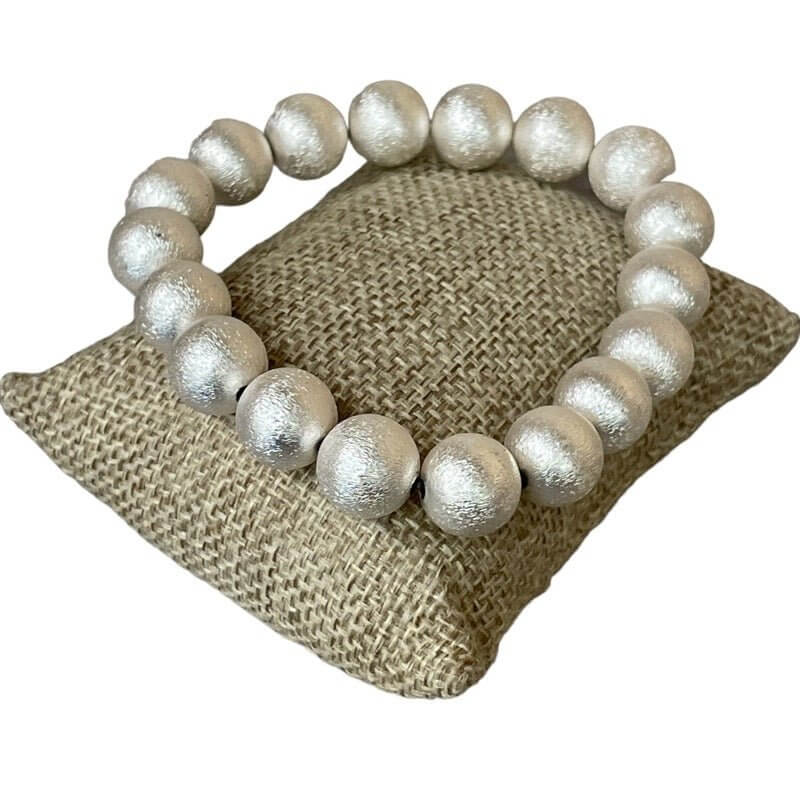 Lustre Lane - Silver Shiny Ball Bracelet - Alie's Boutique - Shop Alies Boutique