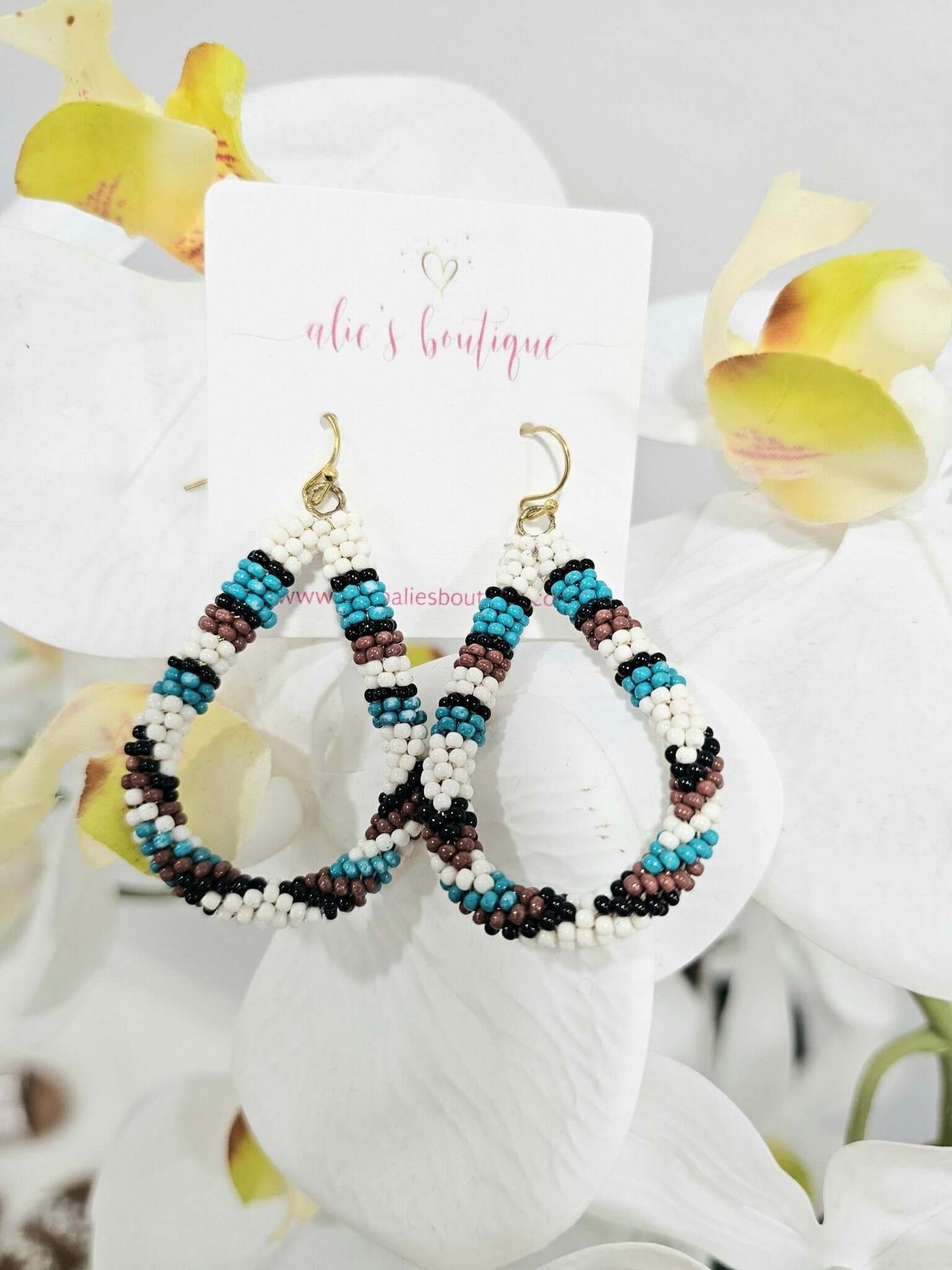 On the Bright Side - Turquoise Earrings-Shop Alies Boutique