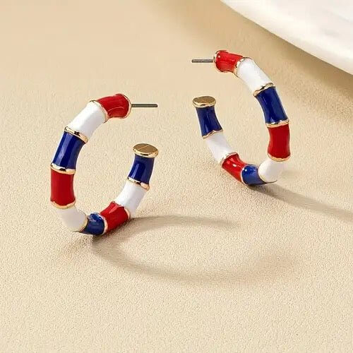 Patriot Pop - Multi Earrings-Shop Alies Boutique