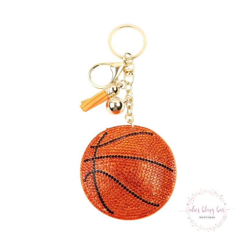 Play Hard - Basketball Keychain-Shop Alies Boutique