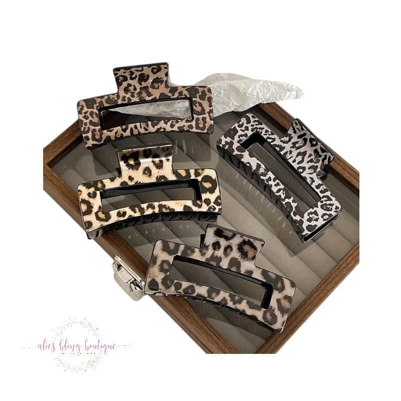 Primal Glam - Leopard Hair Clip - Sale-Shop Alies Boutique