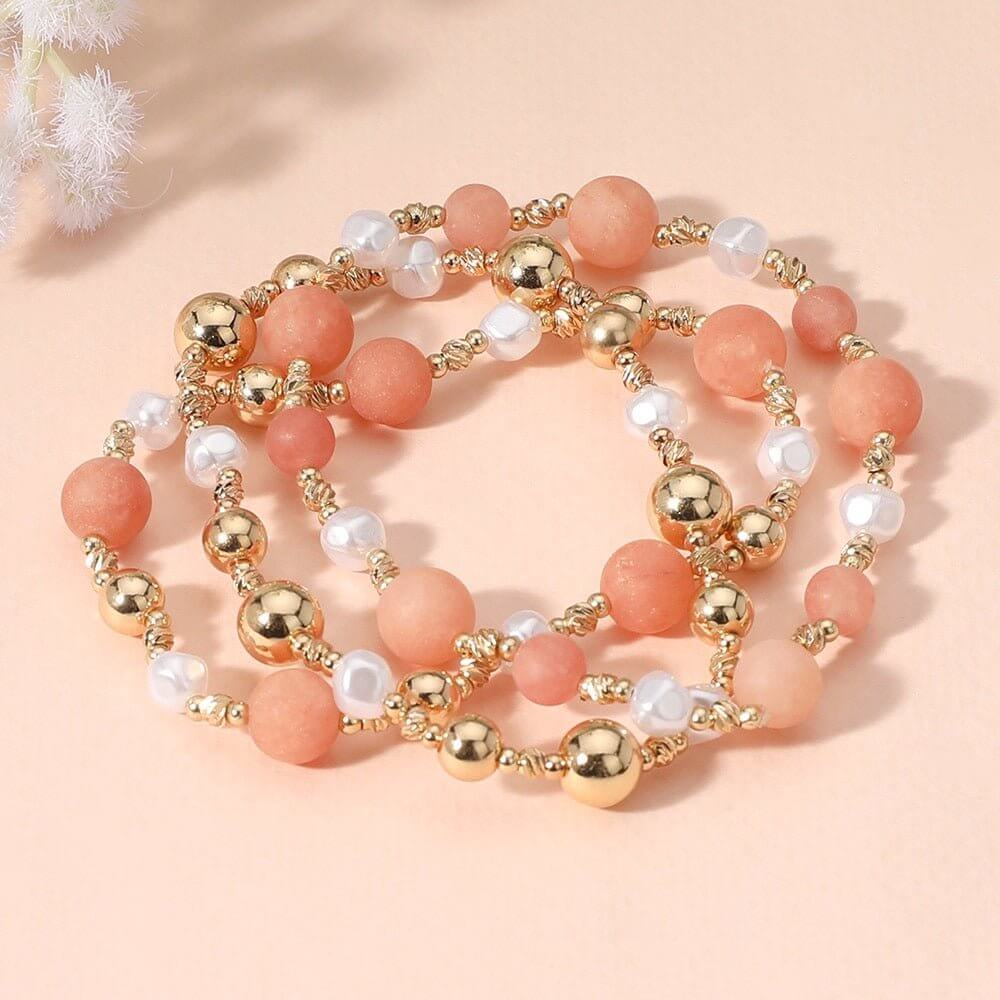 Radiance Rush - Pink Bracelet Set-Shop Alies Boutique