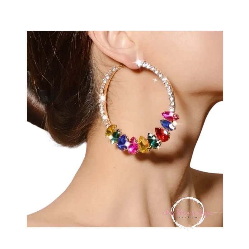 Radiant Mirage - Multi Hoop Earrings - Sale-Shop Alies Boutique