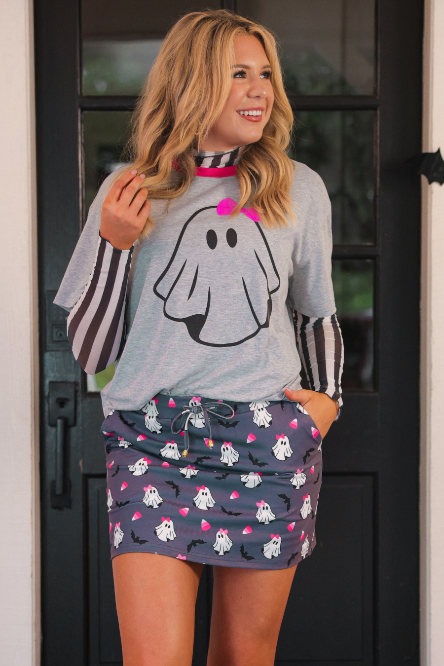 Gigi The Ghost Metallic Tee - Jess Lea Halloween