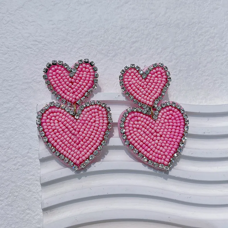 Boho Bliss Earrings in Pink