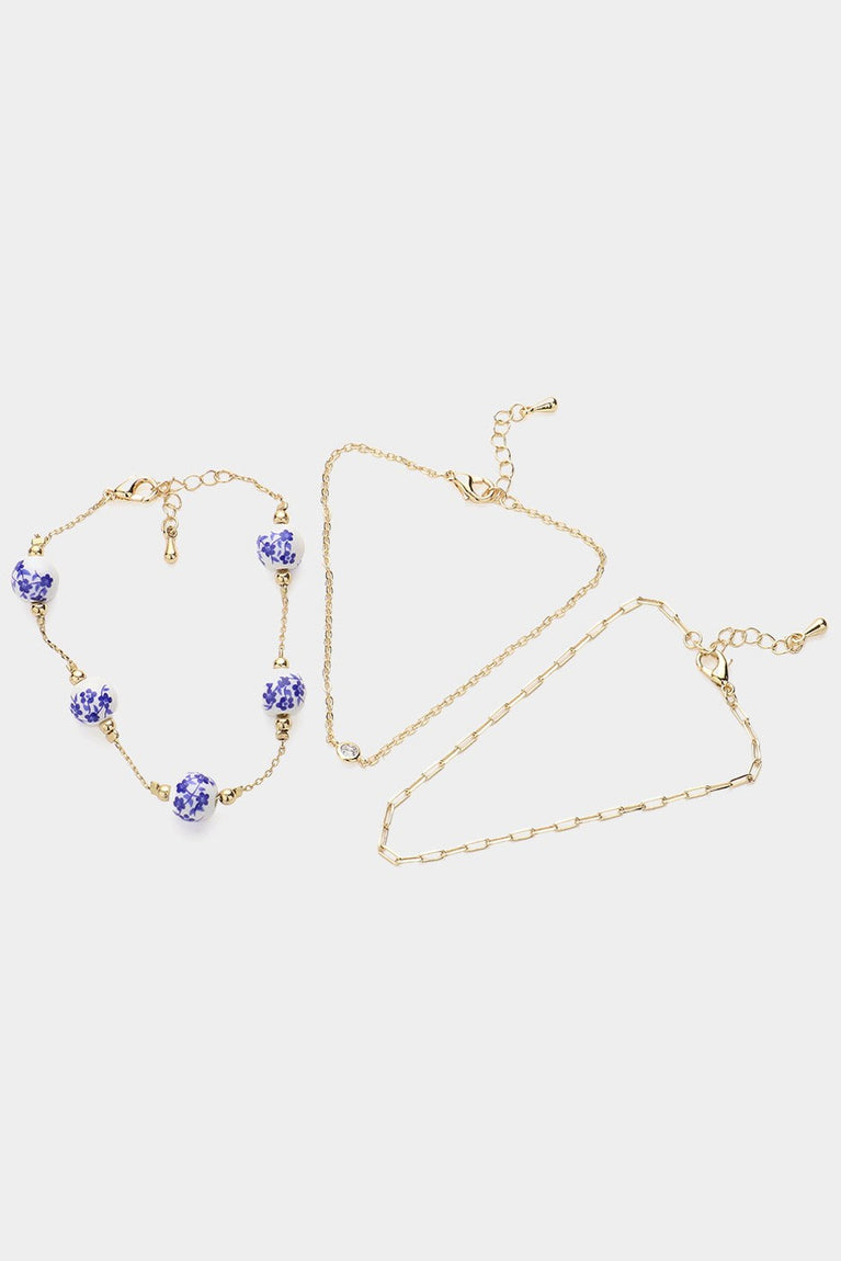 Boho Chic Ceramic Bracelet- Set of 3 - Alie's Boutique