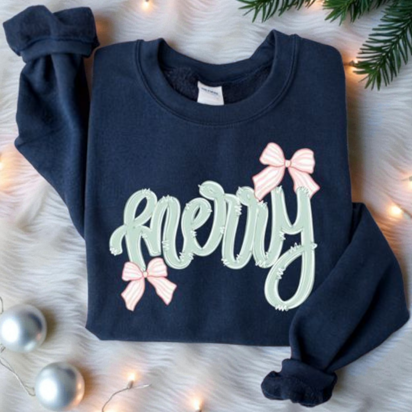 Merry Bow Gildan Sweatshirt