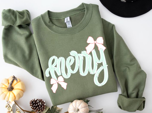 Merry Bow Gildan Sweatshirt