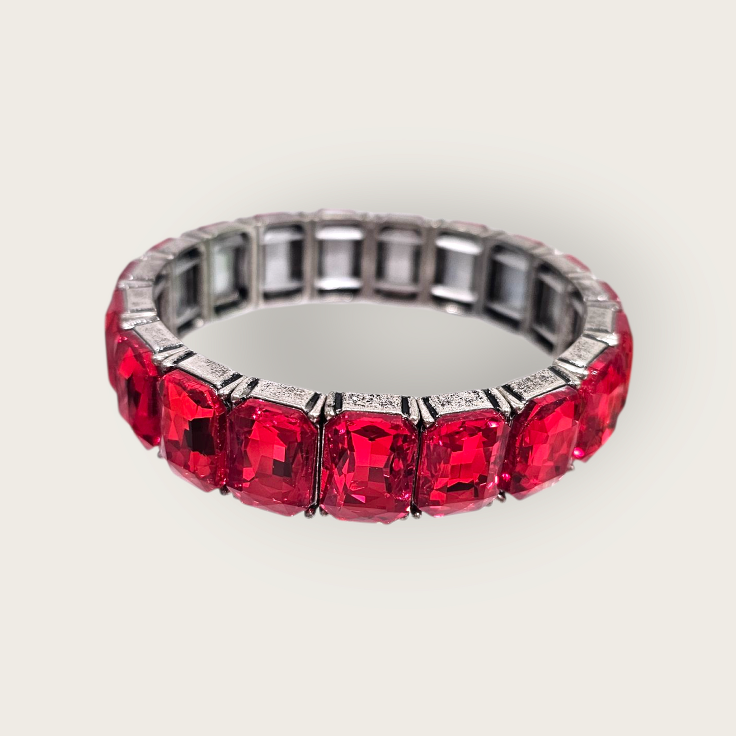 Radiance Glow Stretch - Red Bracelet