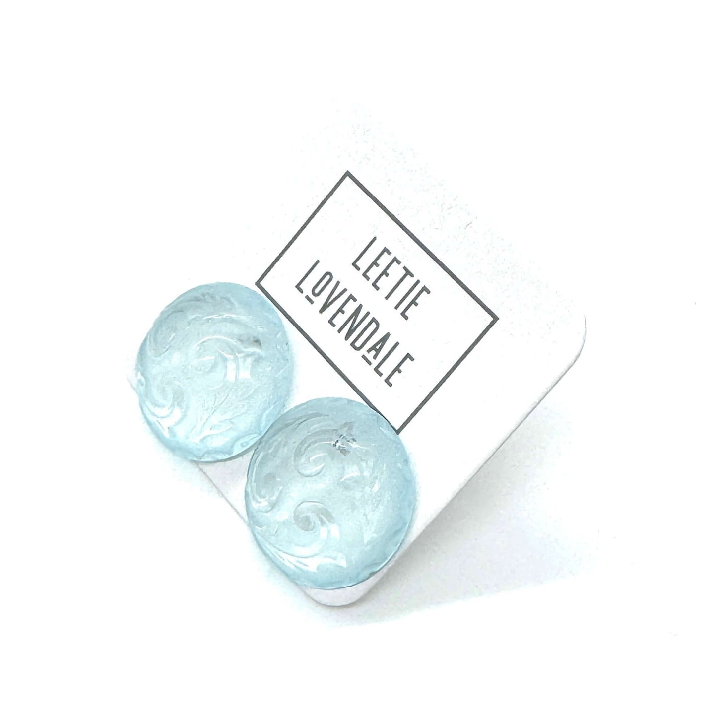 Holly Button Stud Earrings - Leetie Lovendale