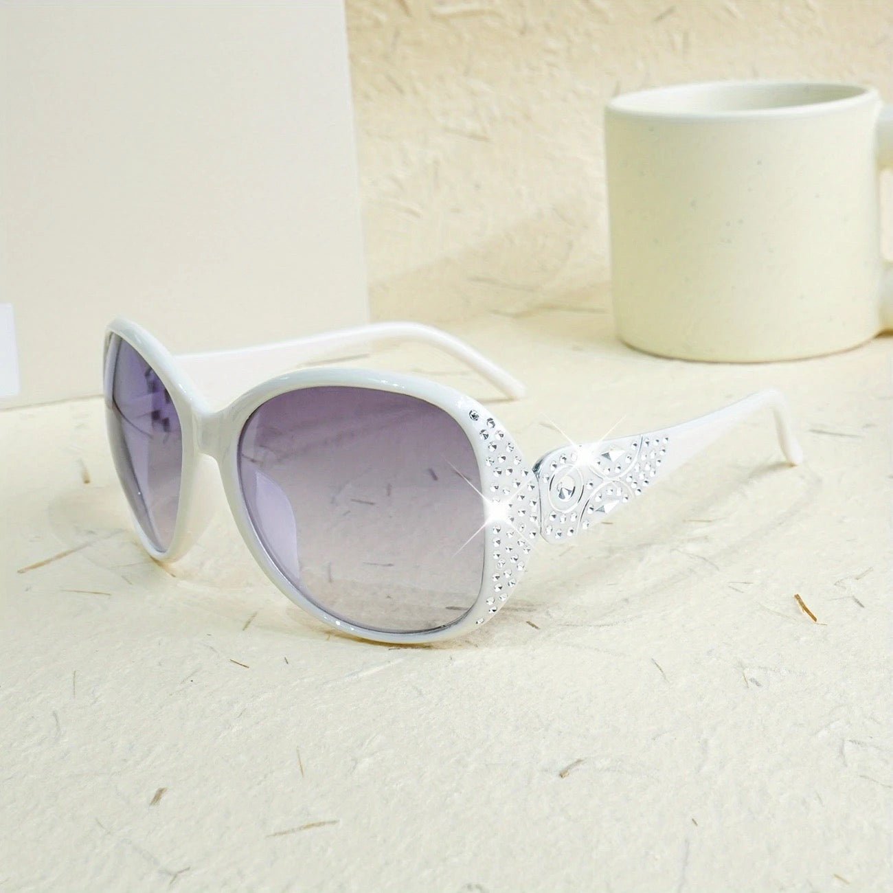 Scene Stealer - White Sunglasses-Shop Alies Boutique