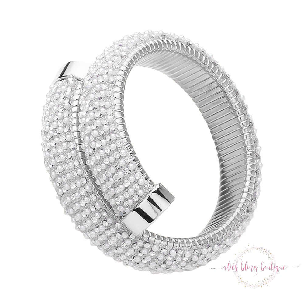 See Me Now - Pearl Coil Bracelet - Sale-Shop Alies Boutique