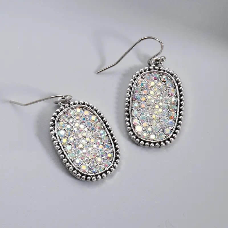 Shine Shift - Silver Earrings-Shop Alies Boutique