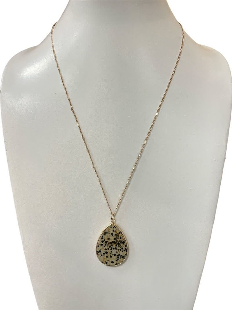 Spotted Muse - Dalmation Teardrop Necklace - Shop Alies Bouutique