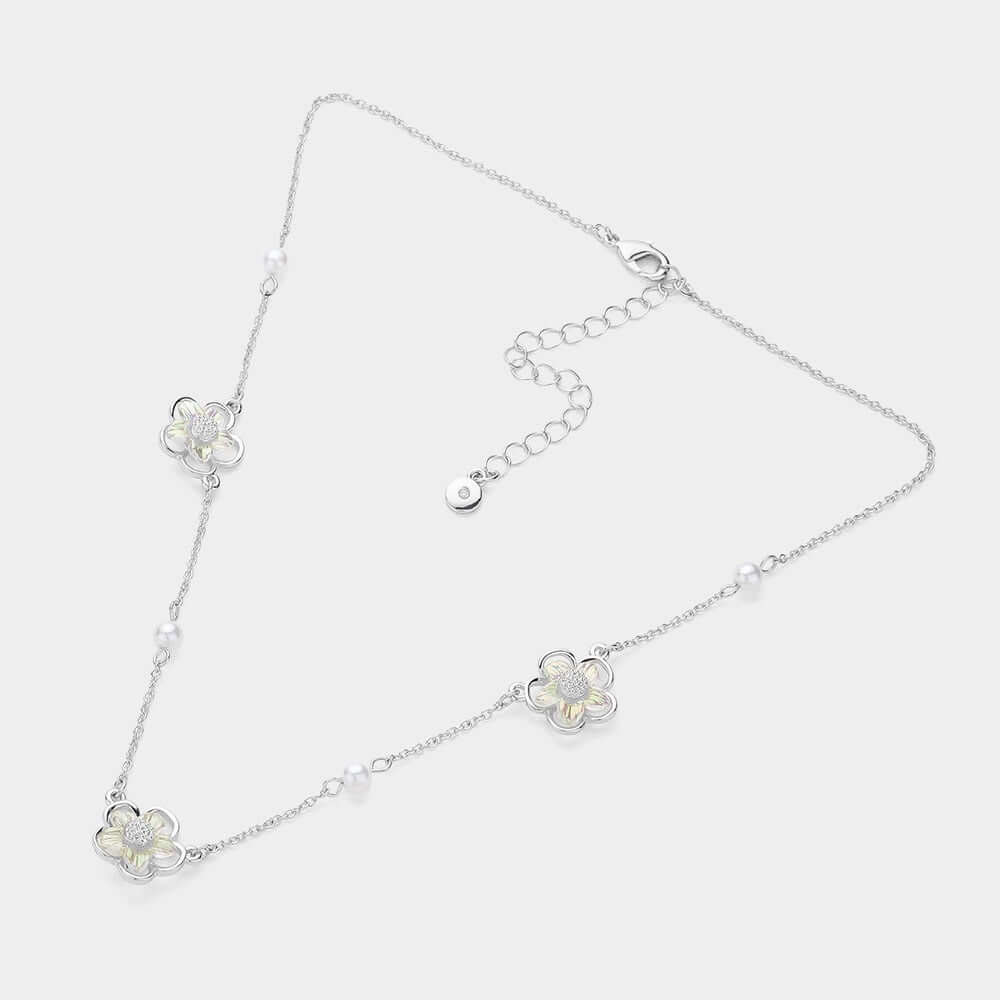 Subtle Bloom - Silver Necklace - Alie's Boutique - Shop Alies Boutique