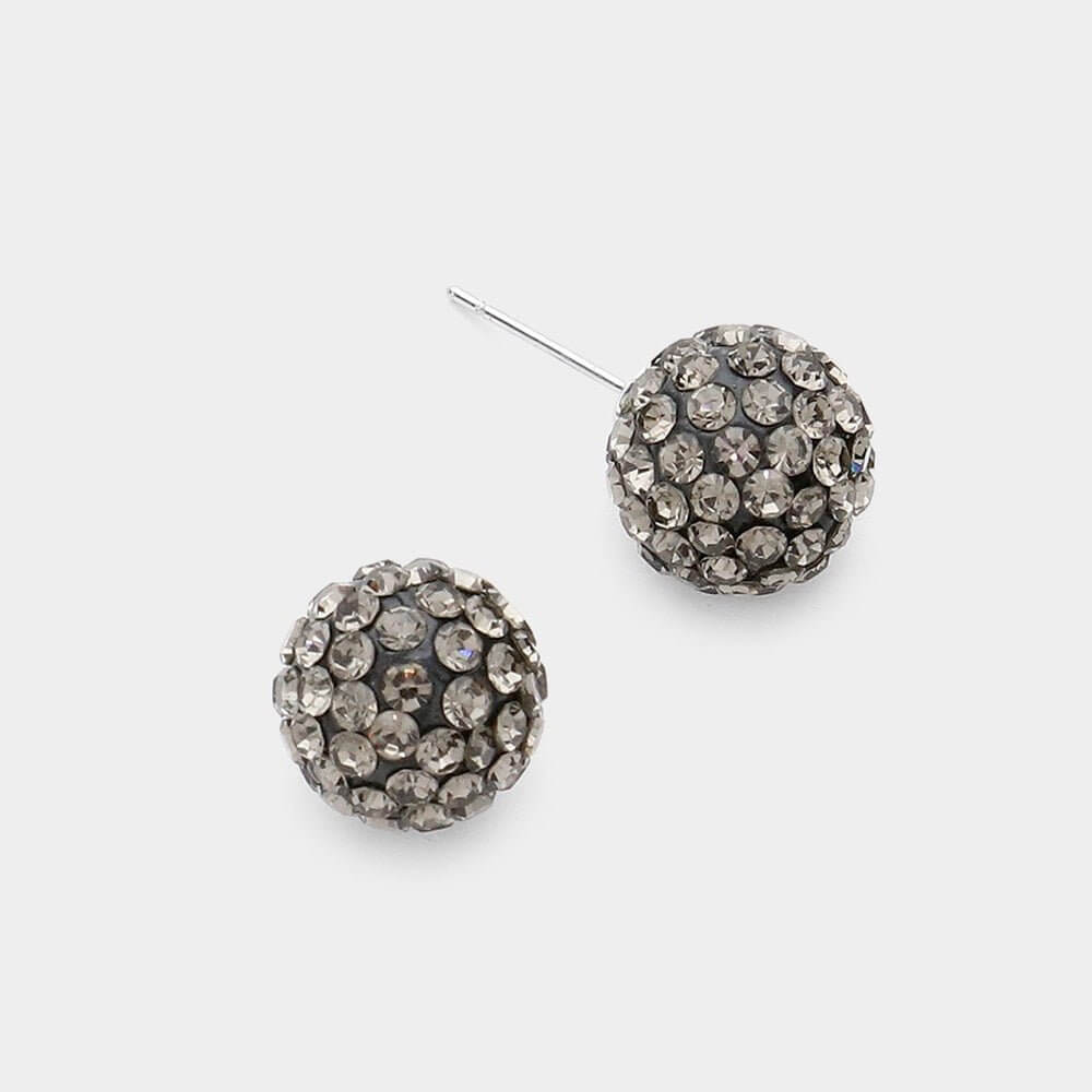 Sugar Rush - Grey Stud Earrings-Shop Alies Boutique