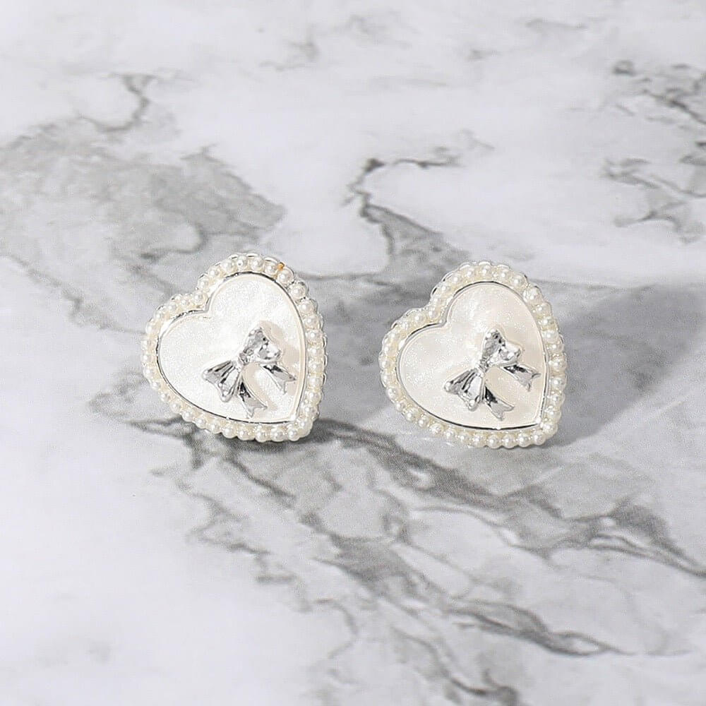 Sweetheart Edit - Silver Earrings-Shop Alies Boutique