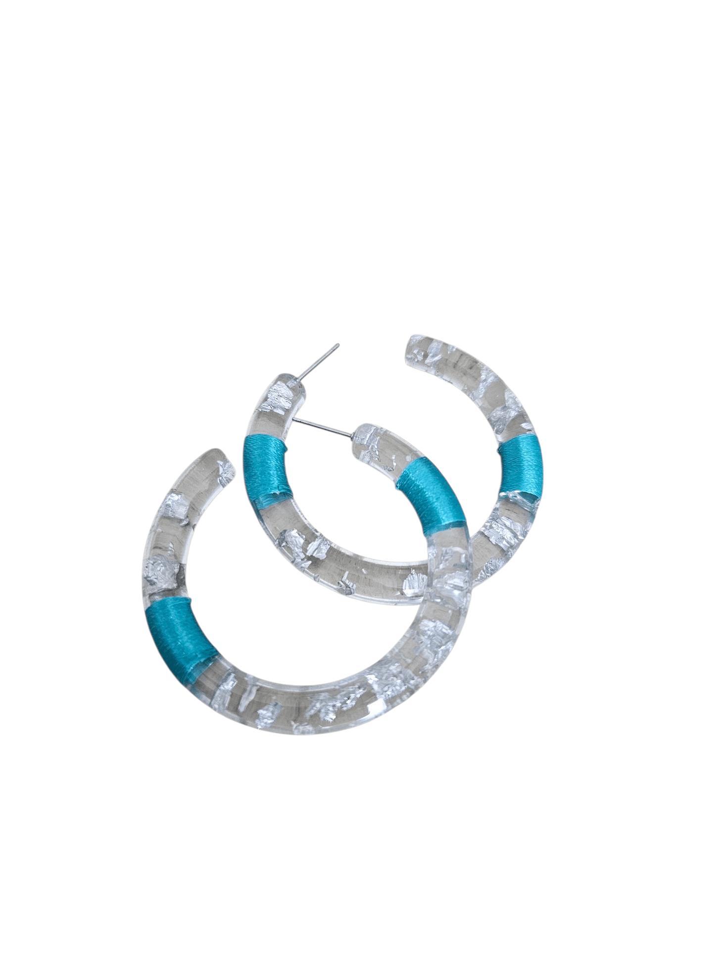 Tidal Glow- Teal/Lucite Earring - Shop Alies Bouutique