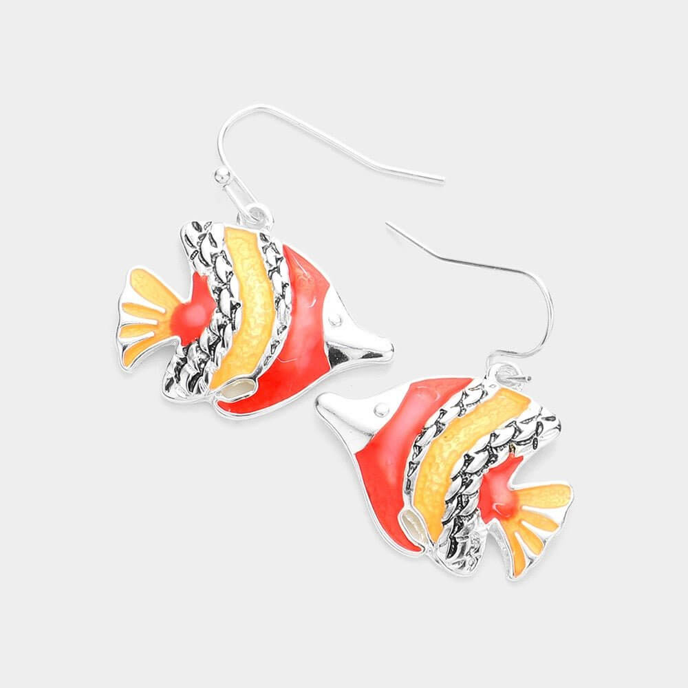 Tide Twirls - Red Earrings - Sale-Shop Alies Boutique