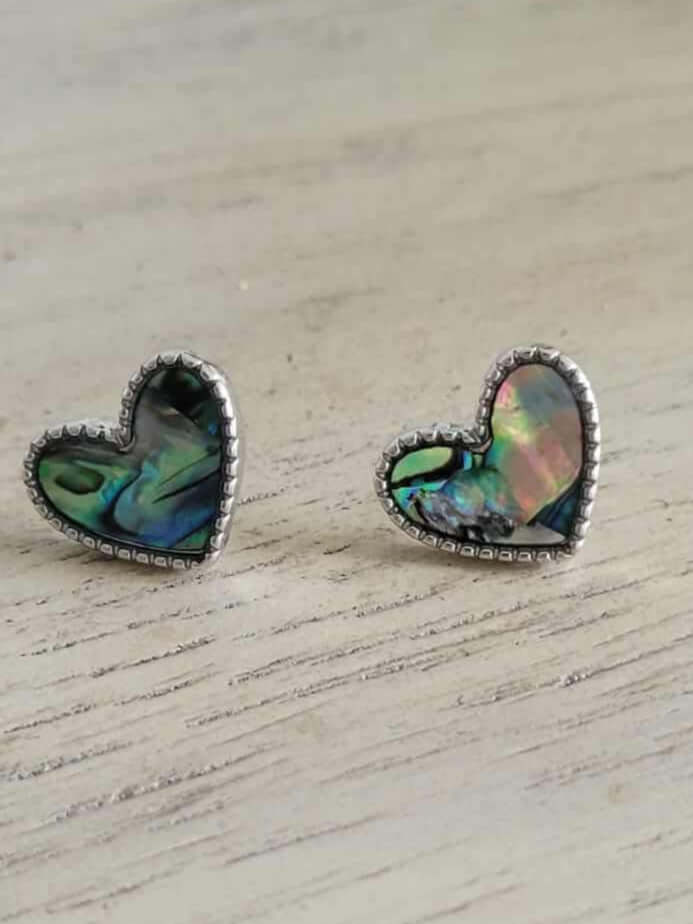 Tidebound Hearts - Abalone Earrings - Alie's Boutique - Shop Alies Boutique