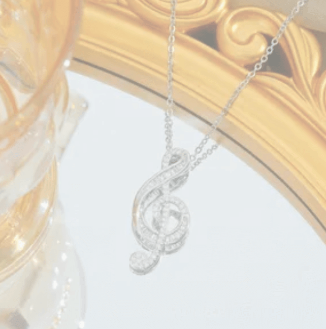 Treble Chic - Silver Necklace - Sale-Shop Alies Boutique